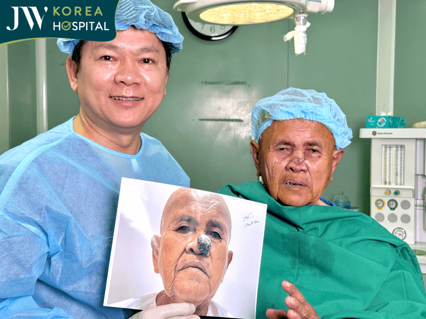 Sư bà trước và sau khi mổ lấy khôi U